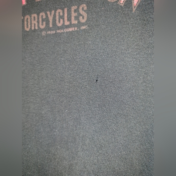 Vintage 1989 women's Harley Davidson shoulder less long sleeve - Picture 2 of 16